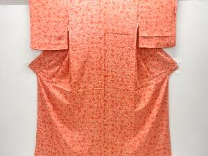 葉模様小紋着物